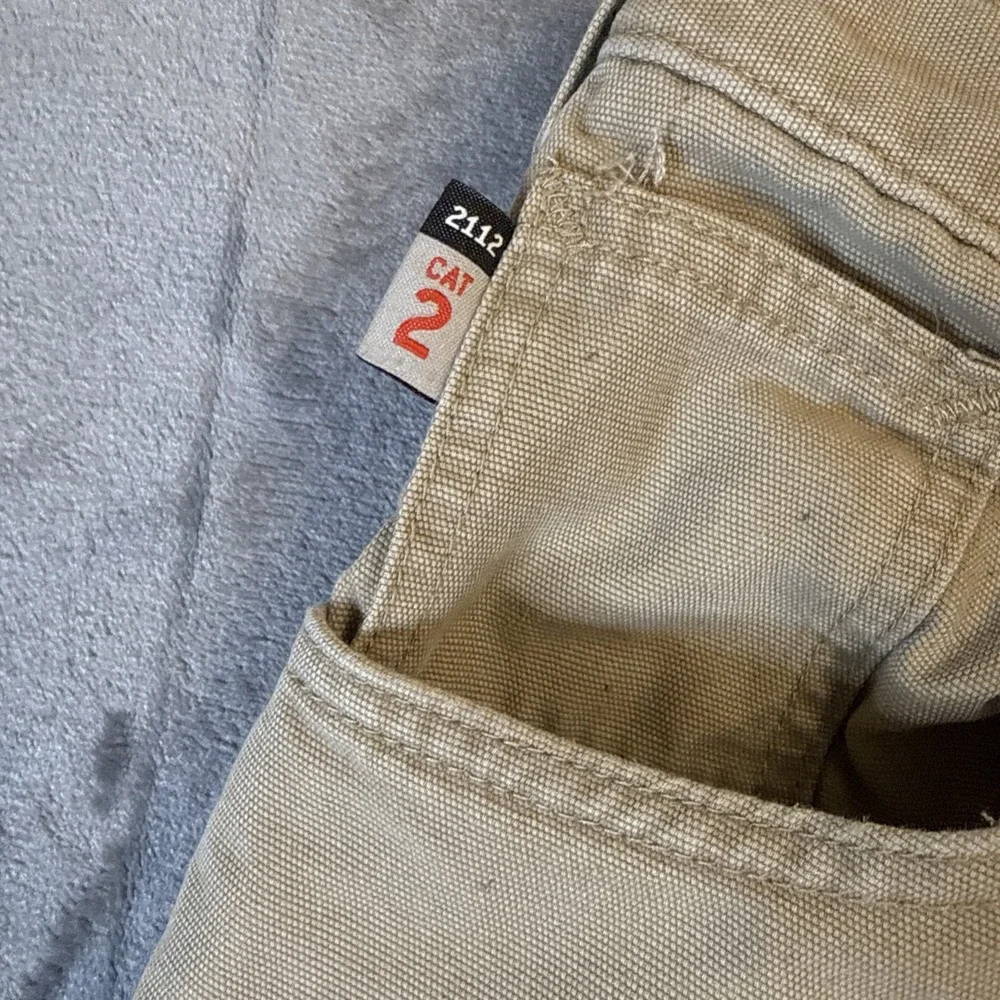 Carhartt FR Pants Mens 35x32* Khaki Flame Resistant Workwear CAT 2 NFPA 2112